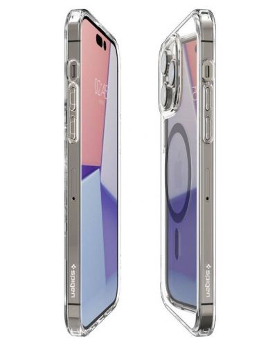 Калъф Spigen - Ultra Hybrid MagFit, iPhone 14 Pro, прозрачен - 3