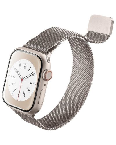 Каишка Cellularline - Steel, Apple Watch, 42/44/45/49 mm, златиста - 1