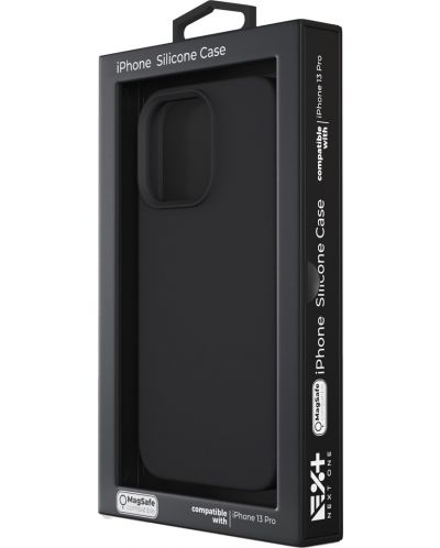 Калъф Next One - Silicon MagSafe, iPhone 13 Pro, черен - 8