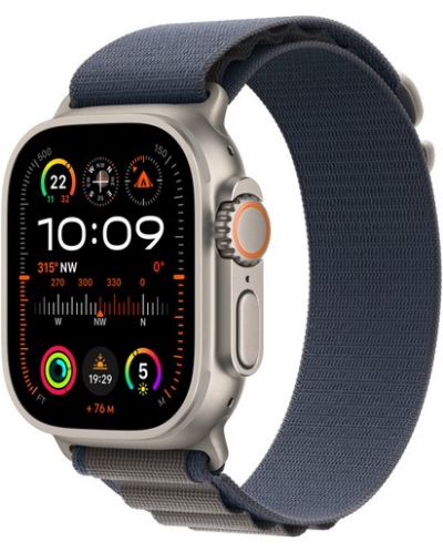 Каишка Apple - Alpine Loop S, Apple Watch, 49 mm, синя - 1