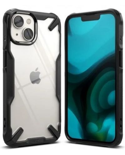 Калъф Ringke - Fusion X, iPhone 14, черен - 2