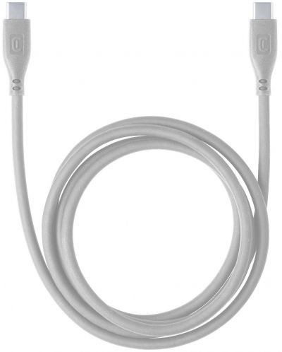 Кабел Cellularline - Soft, USB-C/USB-C, 1.2 m, сив - 1