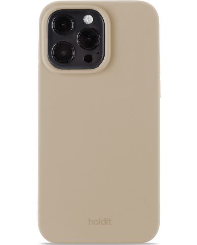 Калъф Holdit - Silicone, iPhone 14 Pro, Latte Beige - 1