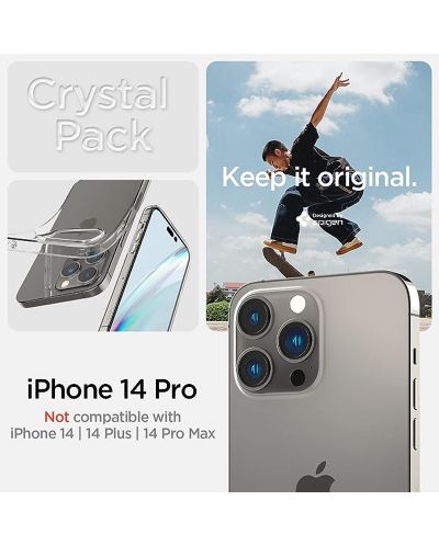 Калъф и протектор Spigen - Crystal Pack 360, iPhone 14 Pro Max, прозрачни - 2