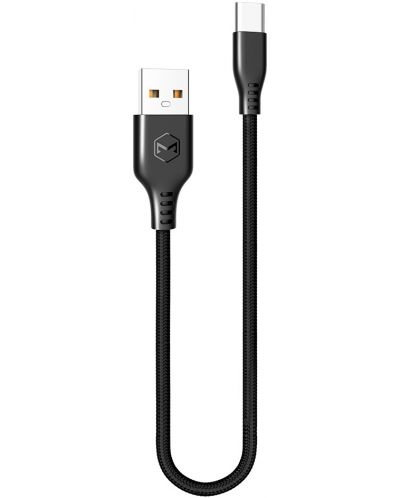 Кабел Xmart - Warrior, USB-A/USB-C, 1 m, черен - 1
