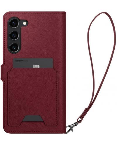 Калъф Spigen - Wallet S Plus, Galaxy S23, червен - 3