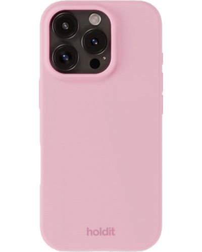 Калъф Holdit - Silicone, iPhone 16 Pro, розов - 1