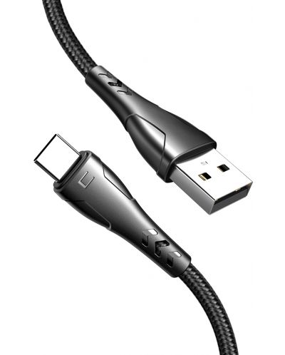 Кабел Xmart - Mamba, USB-A/USB-C, 1.2 m, черен - 1