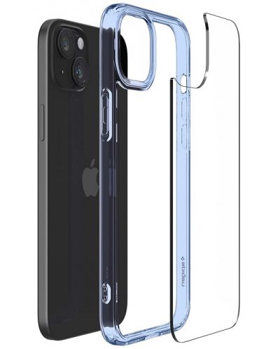 Калъф Spigen - Ultra Hybrid, iPhone 15, Sky Crystal - 8