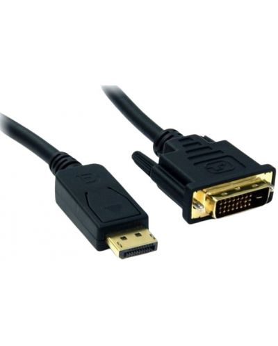 Кабел VCom - CG606, DisplayPort/DVI, 1.8 m, черен  - 1