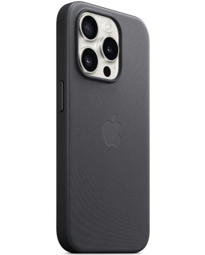 Калъф Apple - FineWoven MagSafe, iPhone 15 Pro, черен - 2