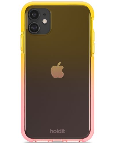 Калъф Holdit - SeeThru, iPhone 11/XR, Bright Pink/Orange Juice - 3