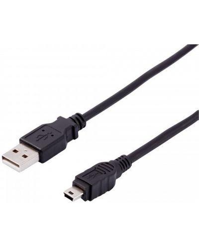 Кабел Vivanco - 45207, USB-A/Mini USB, 0.75 m, черен - 1