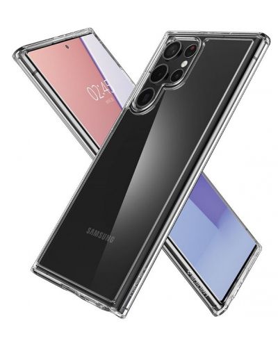 Калъф Spigen - Ultra Hybrid, Galaxy S22 Ultra, прозрачен - 2