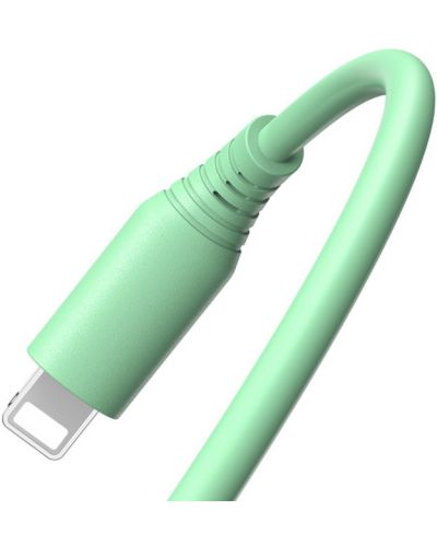 Кабел Tellur - TLL155398, USB-A/Lightning, 1 m, зелен - 3