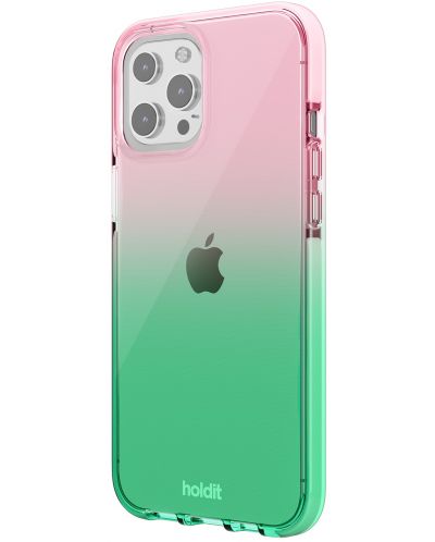 Калъф Holdit - SeeThru, iPhone 13 Pro Max, Grass green/Bright Pink - 2