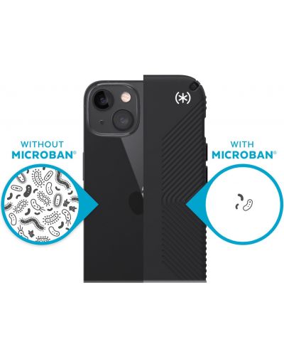 Калъф Speck - Presidio 2 Grip MagSafe, iPhone 13, черен/бял - 9