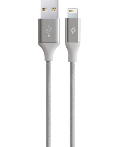 Кабел ttec - AlumiCable, USB-A/Lightning, 1.2 m, сребрист - 1