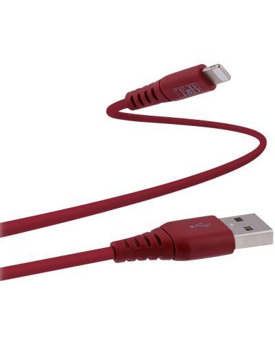 Кабел TnB - 2075100303, USB-A/Lightning, 1.5 m, червен - 1