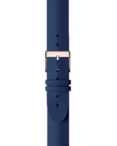 Каишка Withings - Leather, Rose Gold, 18mm, синя - 1