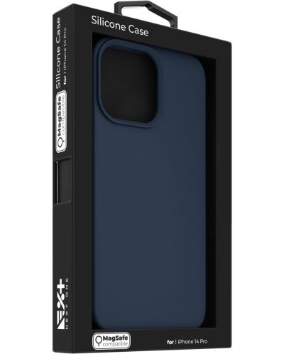 Калъф Next One - Silicon MagSafe, iPhone 14 Pro, син - 8