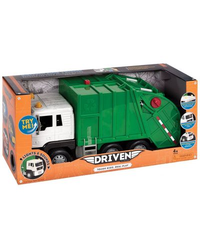 Детска играчка Battat Driven - Камион за рециклиране, със звук и светлини - 2