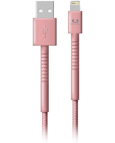 Кабел Fresh N Rebel - USB-A/Lightning, 1.5 m, розов - 1