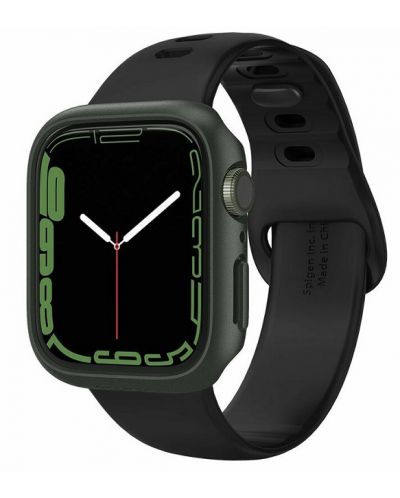 Рамка Spigen - Thin Fit, Apple Watch 7, 45 mm, зелена - 1