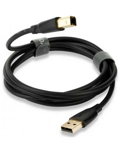 Кабел QED - Connect QE8217, USB/USB-B, 1.5 m, черен - 1