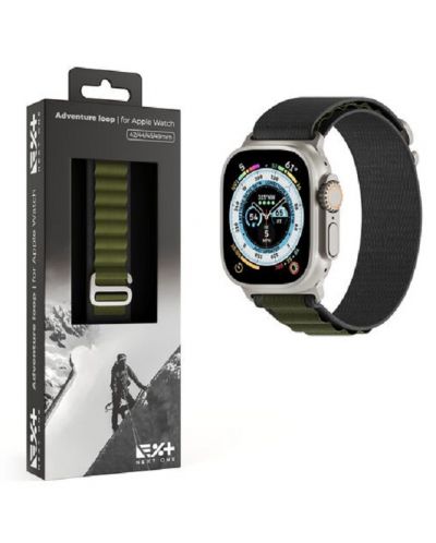 Каишка Next One - Adventure Loop, Apple Watch, 45/49 mm, сива/зелена - 3