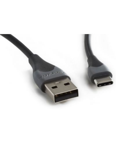 Кабел Energizer - C610CGBK, USB-A/USB-C, 1.2 m, черен/сив - 5