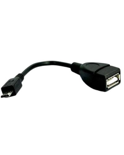 Кабел VCom - CU226, OTG, USB-A/Micro USB, 0.2 m, черен - 1