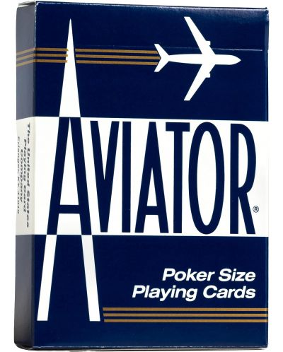 Карти за игра Aviator - Poker Standard index син/червен гръб - 2