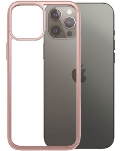 Калъф PanzerGlass - Clear, iPhone 12 Pro Max, прозрачен/розов - 4