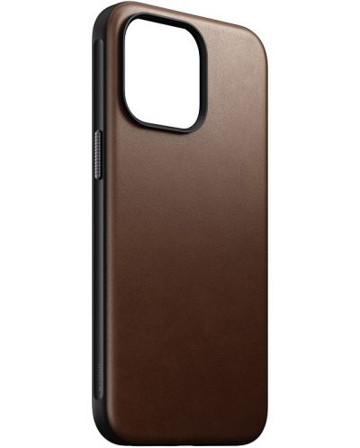 Калъф Nomad - Modern Leather, iPhone 15 Pro Max, кафяв - 5