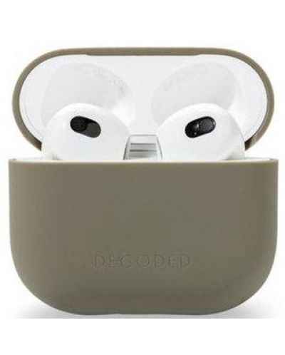 Калъф за слушалки Decoded - Silicone AirCase Lite, AirPods 3, зелен - 2