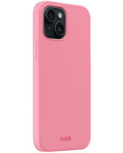 Калъф Holdit - Silicone, iPhone 15, Rouge Pink - 3