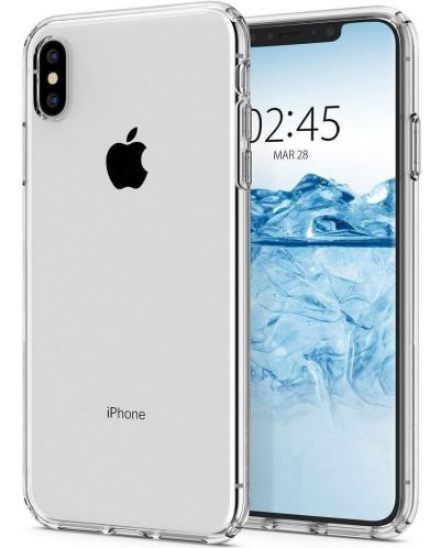 Калъф Spigen - Liquid Crystal, iPhone XS/X, прозрачен - 4