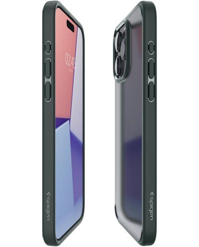 Калъф Spigen - Ultra Hybrid, iPhone 15 Pro, Frost Green - 7