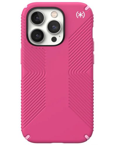 Калъф Speck - Presidio 2 Grip, iPhone 14 Pro, розов - 1