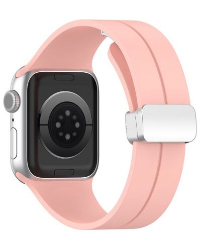 Каишка Techsuit - W011 Silicone, Apple Watch, 42/44/45/49 mm, розова - 1