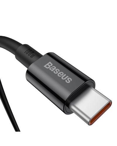 Кабел Baseus - Superior, USB-C/USB-C, 1 m, черен - 2