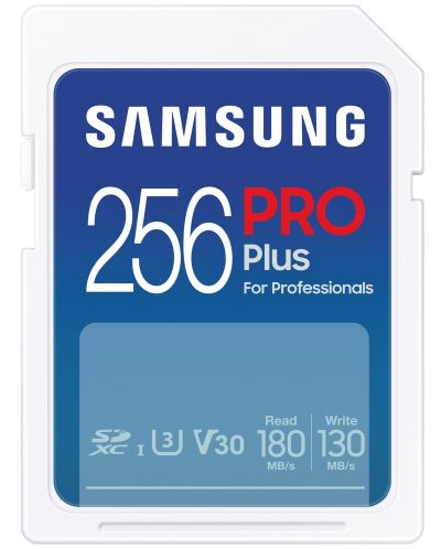 Карта памет Samsung - PRO Plus, 256GB, SDXC, U3 V30 - 1