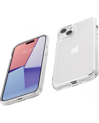 Калъф Spigen - Ultra Hybrid, iPhone 15 Plus, Crystal Clear - 8