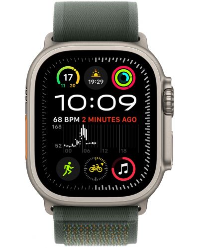 Каишка Apple - Trail Loop Natural Titanium S/M, Apple Watch, 49 mm, Green - 3