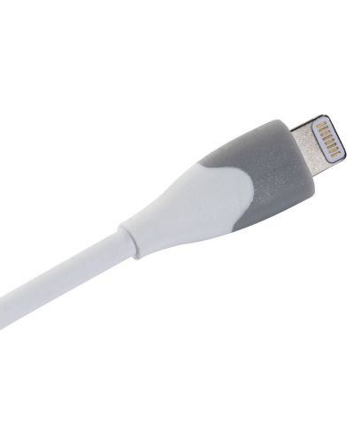 Кабел Energizer - C610LGWH, USB-A/Lightning, 1.2 m, бял/сив - 5