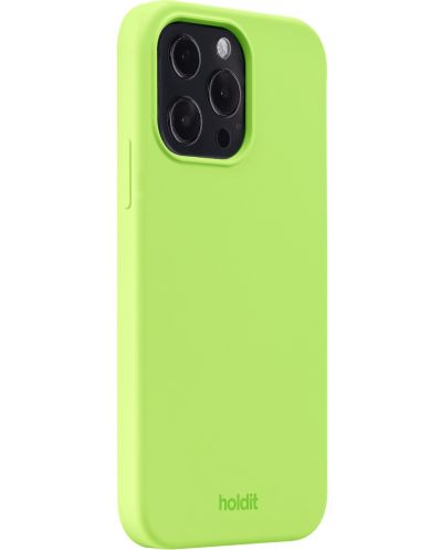 Калъф Holdit - Silicone, iPhone 13 Pro, Acid Green - 2