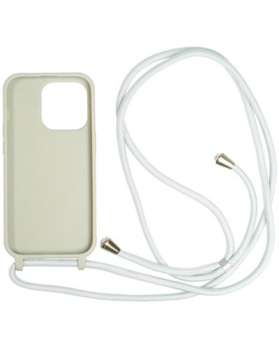 Калъф Mobile Origin - Lanyard, iPhone 14 Pro, Light Grey - 2