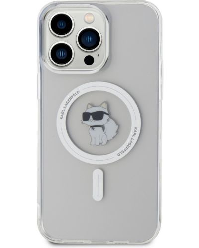 Калъф Karl Lagerfeld - IML Choupette MagSafe Case, iPhone 15 Pro Max, прозрачен - 2
