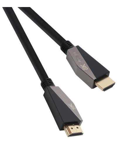 Кабел VCom - CG860-1m, HDMI/HDMI v2.1, 1m, черен - 1